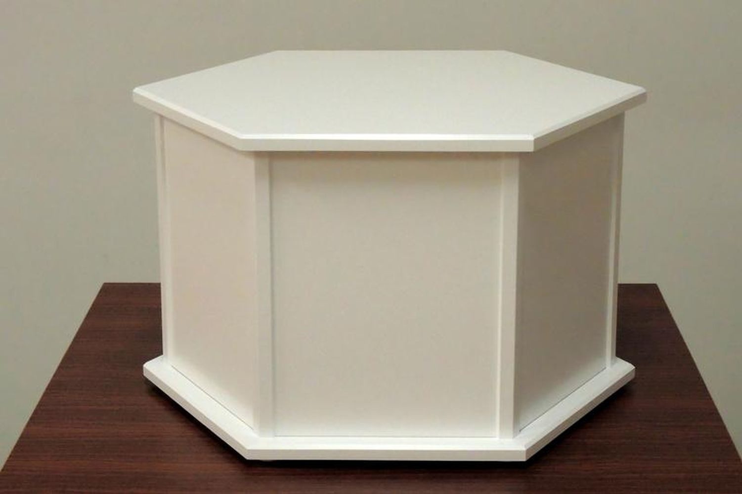 Erzgebirgische Volkskunst Richard Glässer GmbH Weihnachtspyramide Zubehör Pyramidensockel weiß sechseckig für 14770 BxH 50x35cm NEU