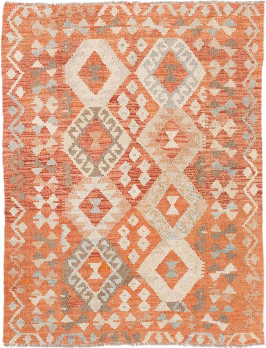 Orientteppich Kelim Afghan 112x142 Handgewebter Orientteppich, Nain Trading, rechteckig, Höhe: 3 mm
