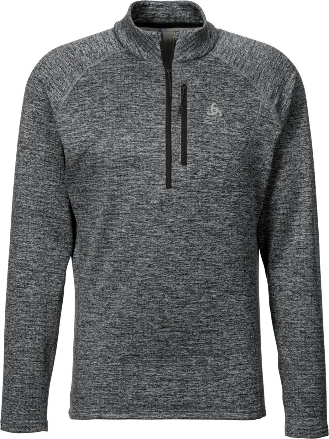 Odlo Rollkragenpullover Mid layer 1/2 zip FLI GREY MELANGE