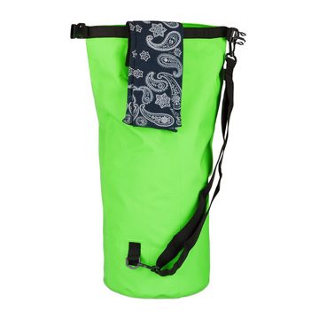 relaxdays Packsack Ocean Pack 20L wasserdicht, Grün