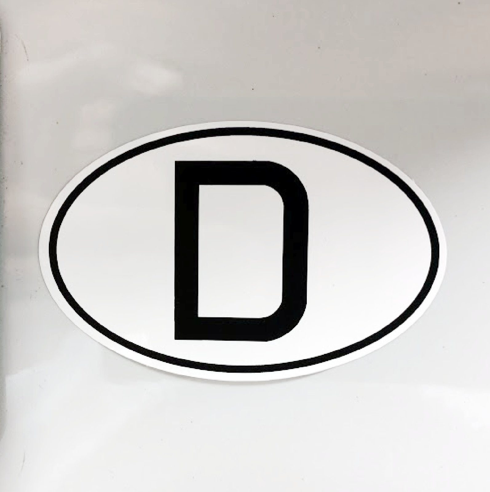 HR Autocomfort Aufkleber Deutschland D-Schild Kennzeichen D Schild 13,5 x 9 cm