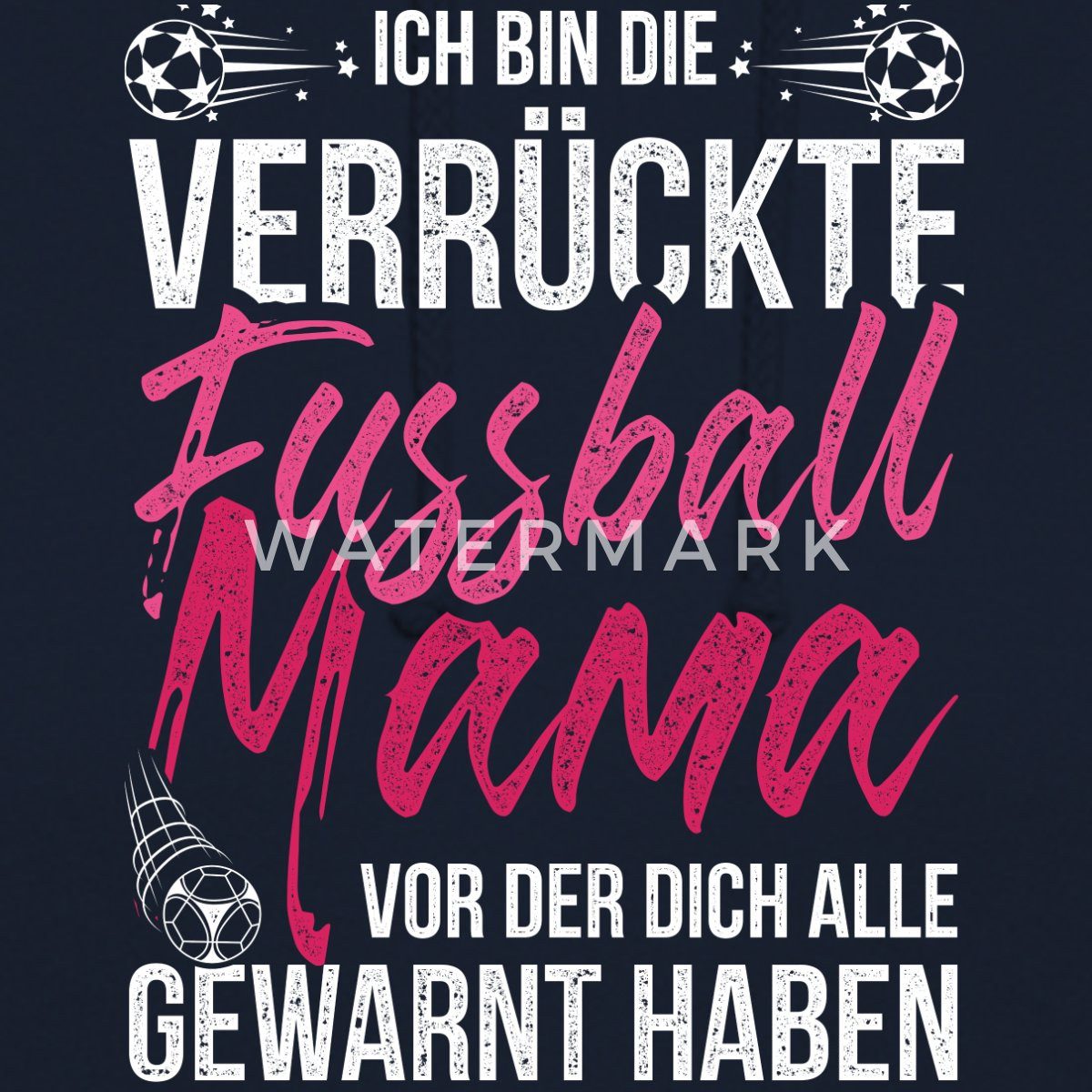 Spreadshirt Hoodie Achtung Verrückte Fußballmama Lustiger Fußballspruch Unisex Hoodie (1-tlg)