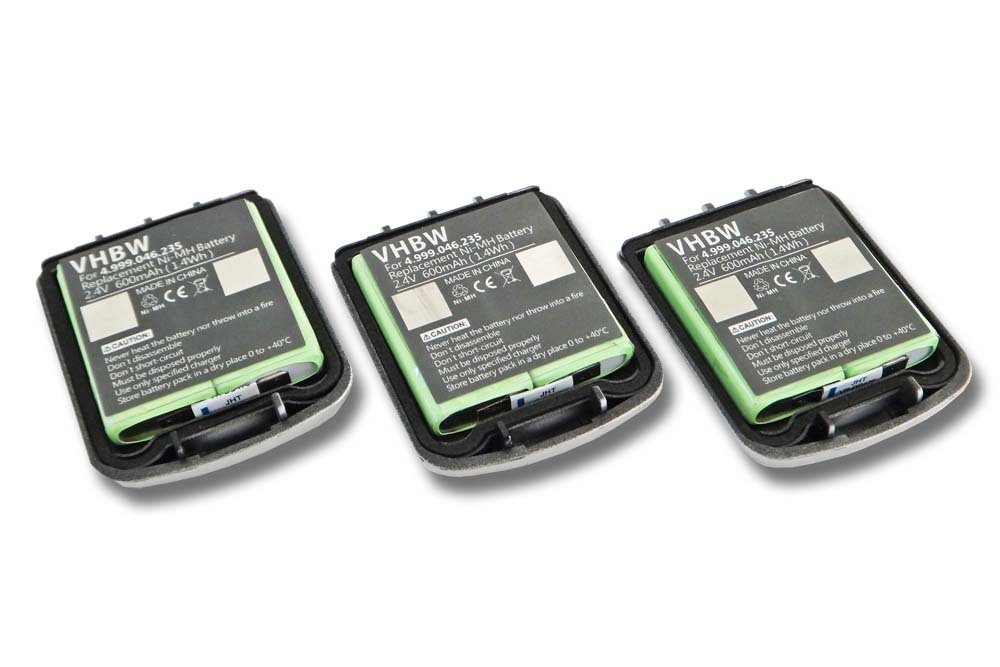 vhbw kompatibel mit Avaya/ Tenovis Integral D3 Mobile Akku NiMH 600 mAh (2,4 V)