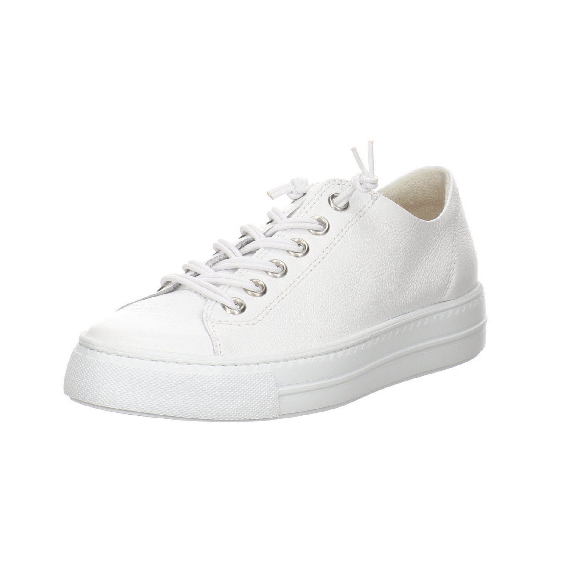 Paul Green Damen Halbschuhe Glattleder Schuhe Sneaker Sneaker white/silver Sneaker Sport