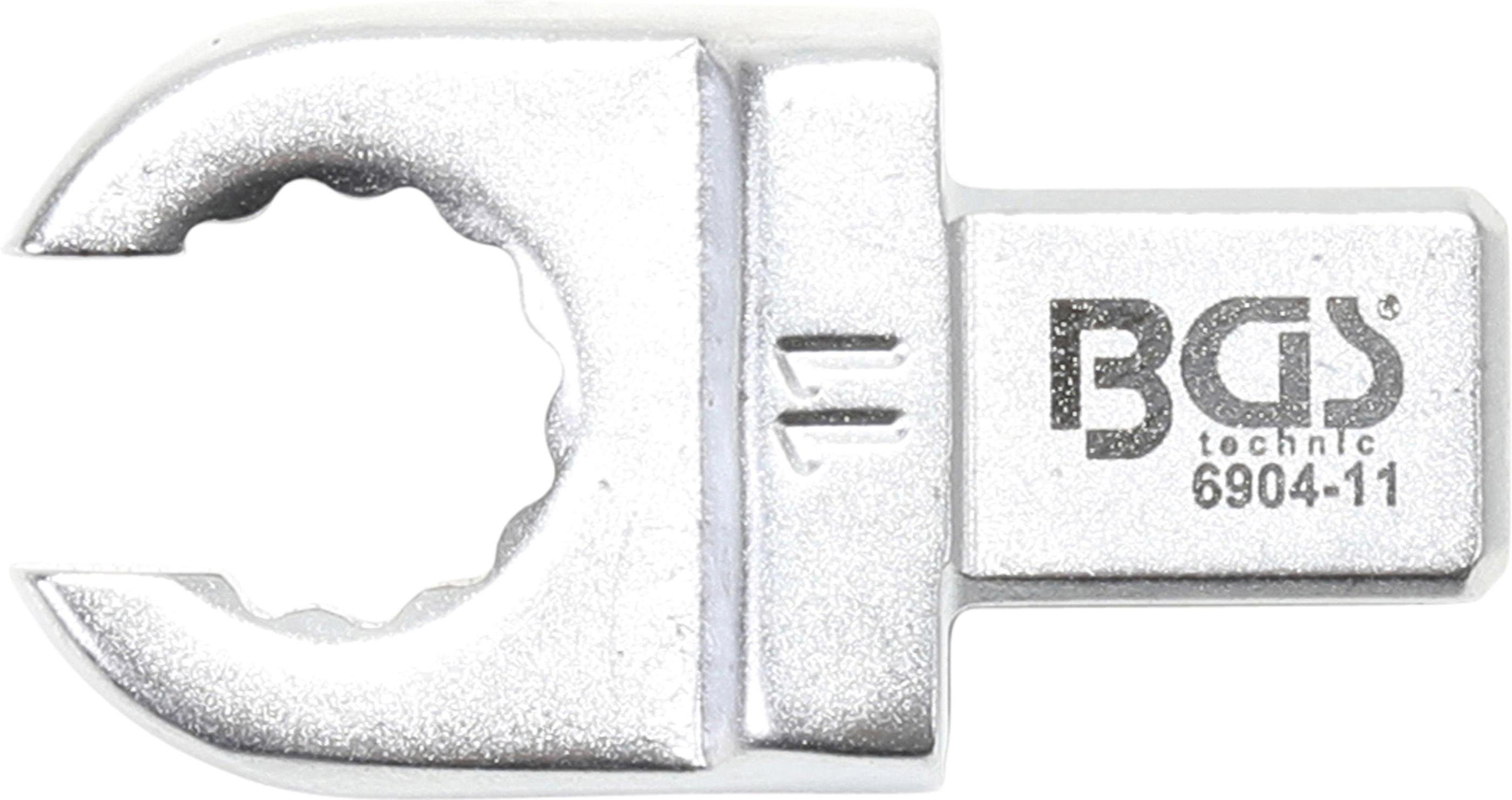 BGS technic Ausstechform Einsteck-Ringschlüssel, offen, 11 mm, Aufnahme 9 x 12 mm | Ausstechformen