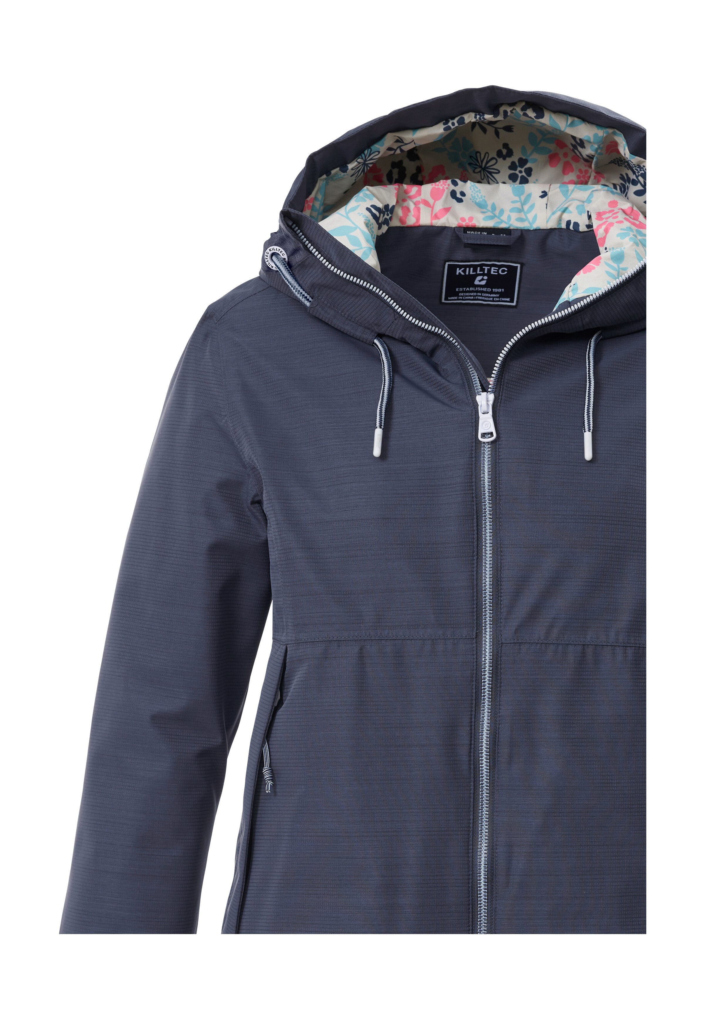 Killtec Funktionsjacke KOS 62 WMN JCKT Leichte, wasserdichte Damenjacke mit verstellbarer Kapuze