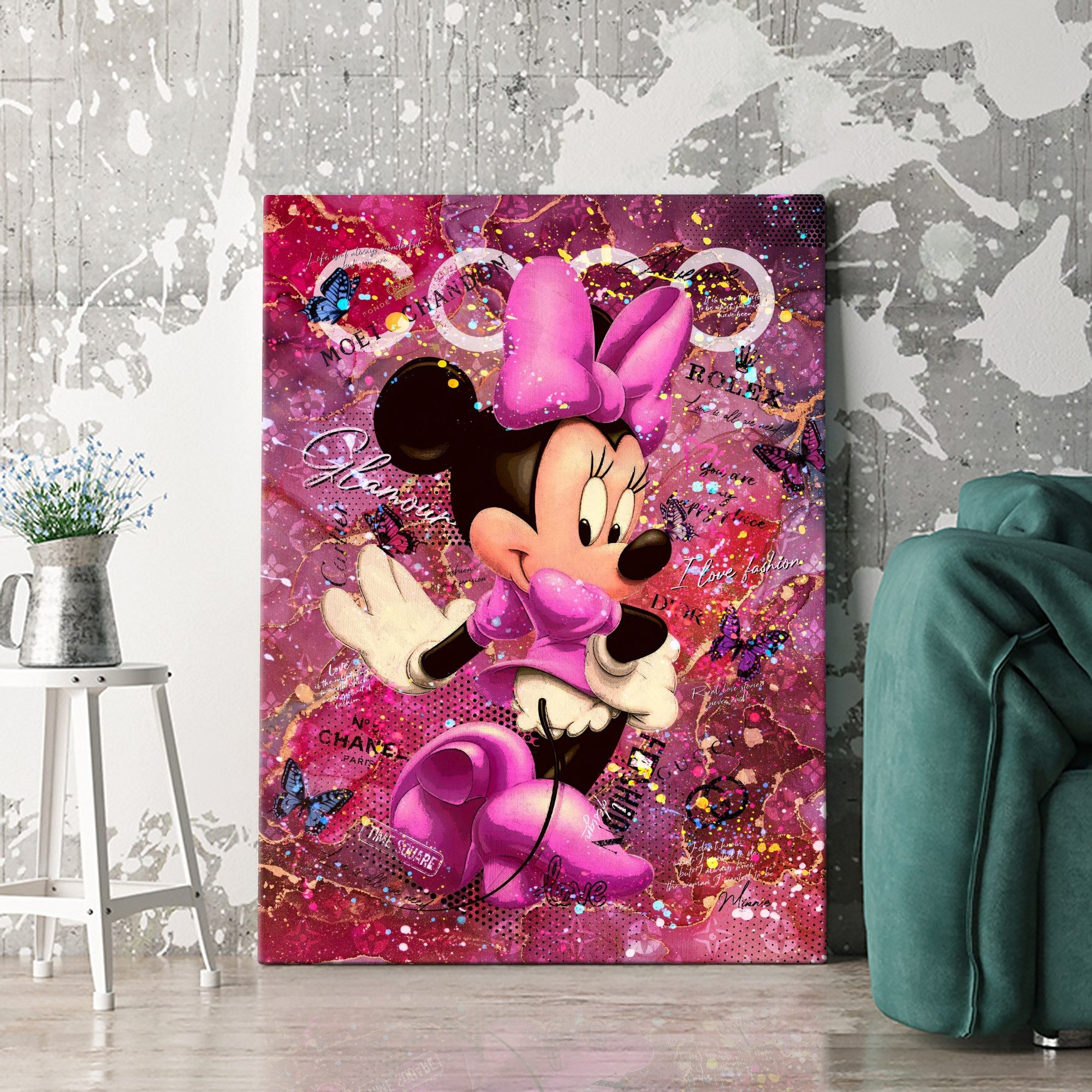 Artmazing Leinwandbild Glamour Mouse, XXL Leinwand günstig online kaufen