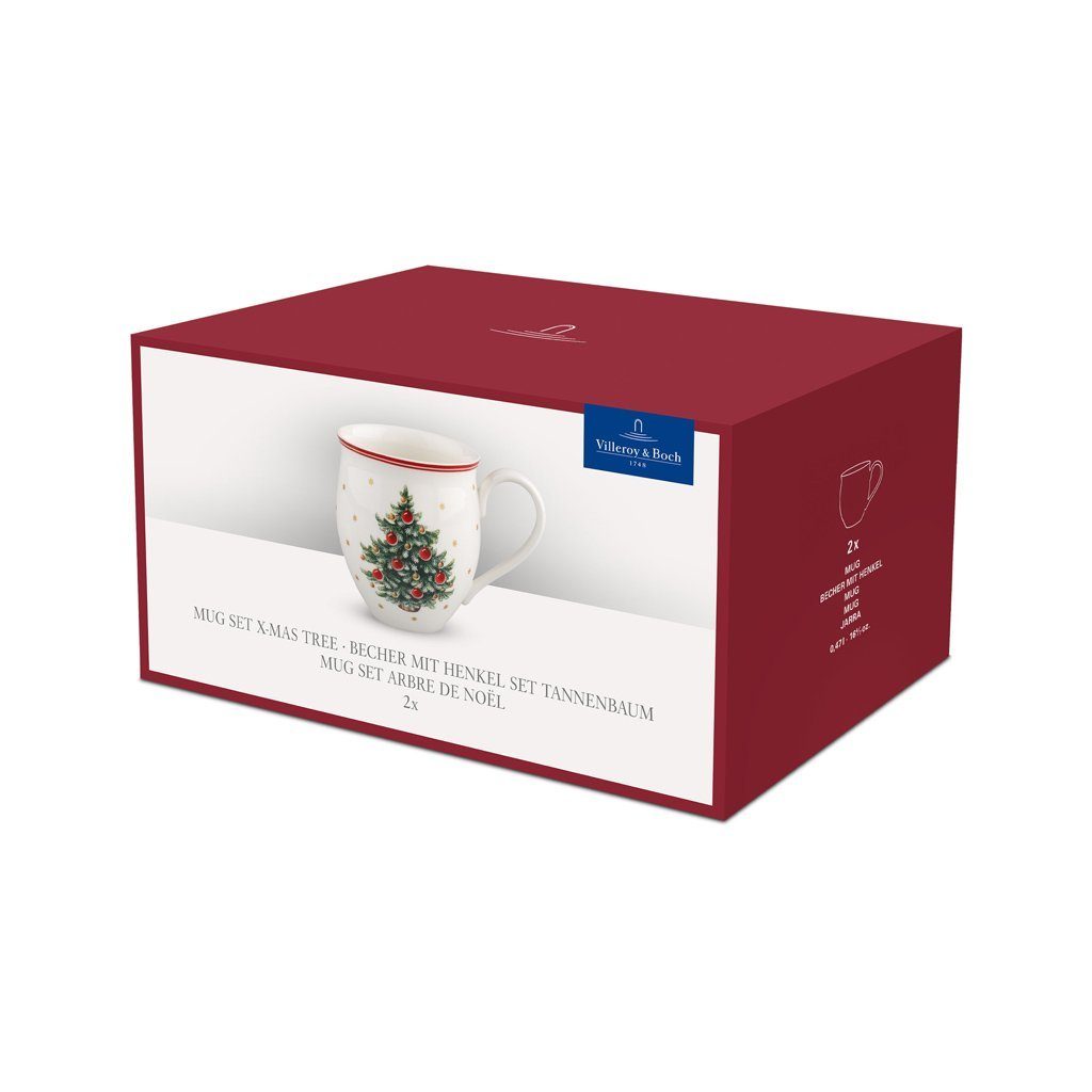 Villeroy & Boch Tasse Toy's Delight Becher m.Hkl Set2tlg, 2-tlg., Porzellan, Premium Porcelain, 2 Stck, Handw., mikrow.sicher
