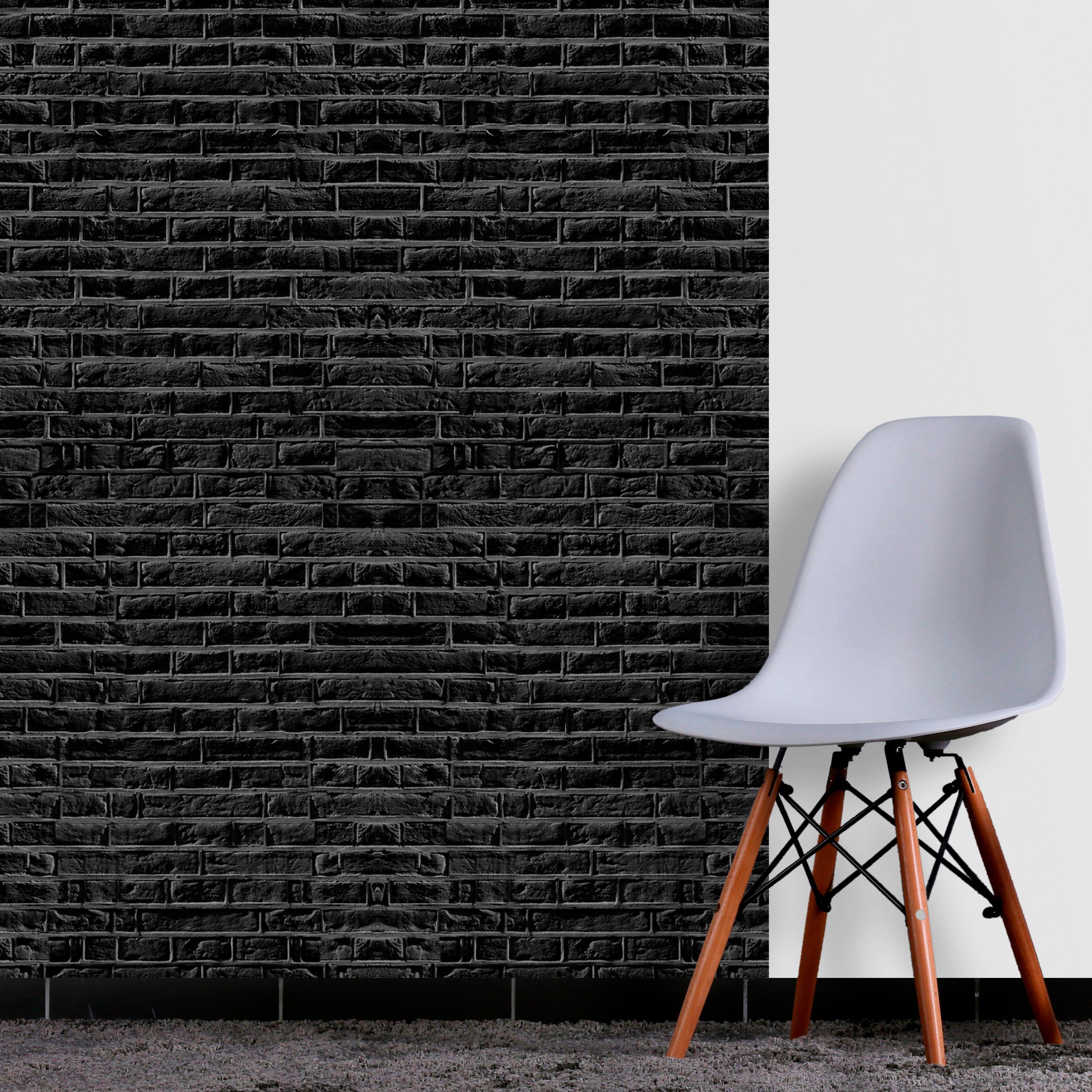 queence Vinyltapete Sara, glatt, Abriebeffekte, Steinoptik, bedruckt, clean, minimalistisch, unifarben, 90x250cm, selbstklebend, kinderleichte Anbringung, Sticker