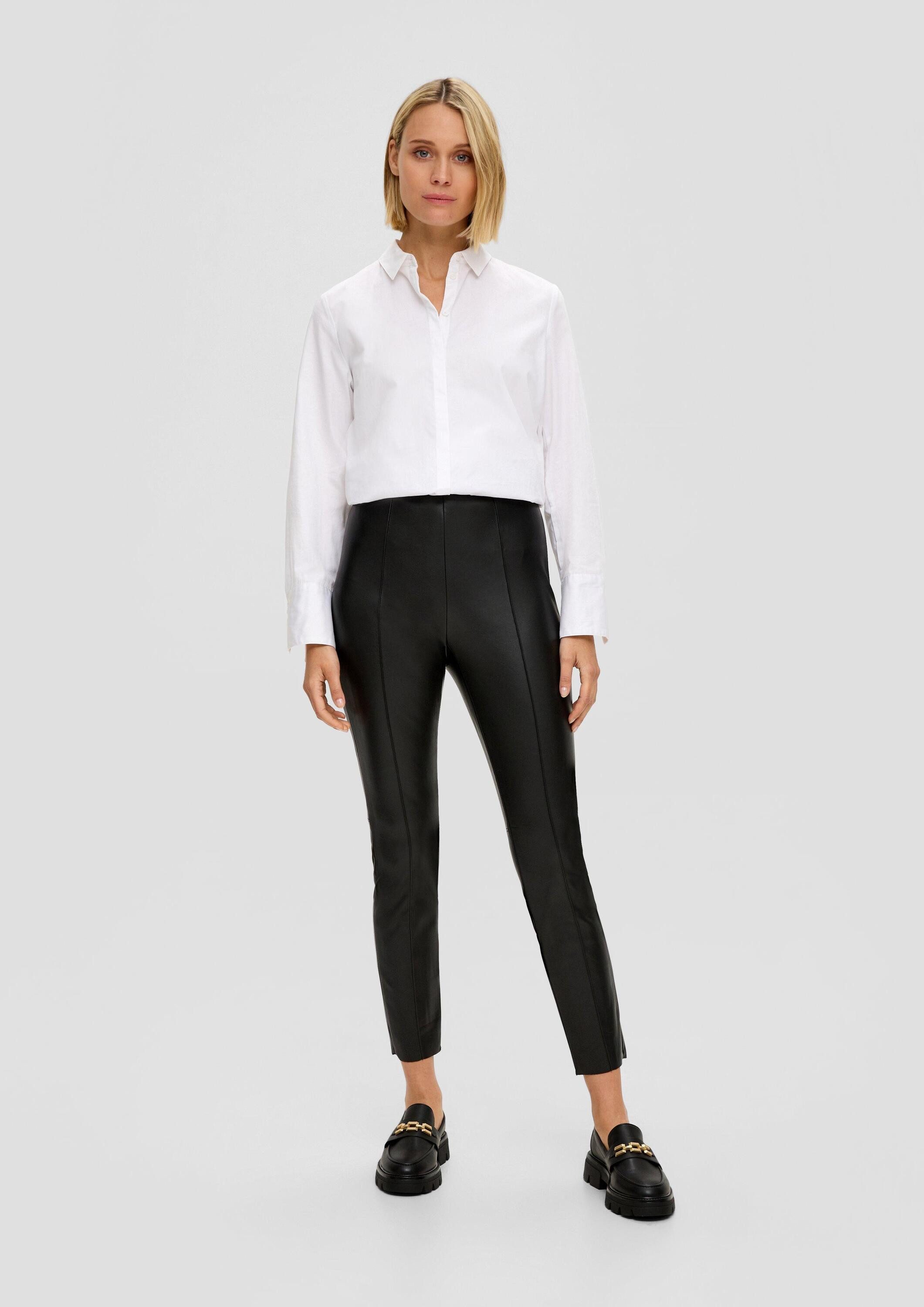 s.Oliver 7/8-Hose Hose Skinny: Hose aus Lederimitat günstig online kaufen