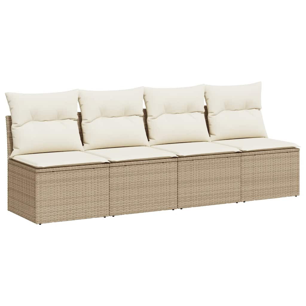 vidaXL Loungesofa Gartensofa mit Kissen 4-Sitzer günstig online kaufen