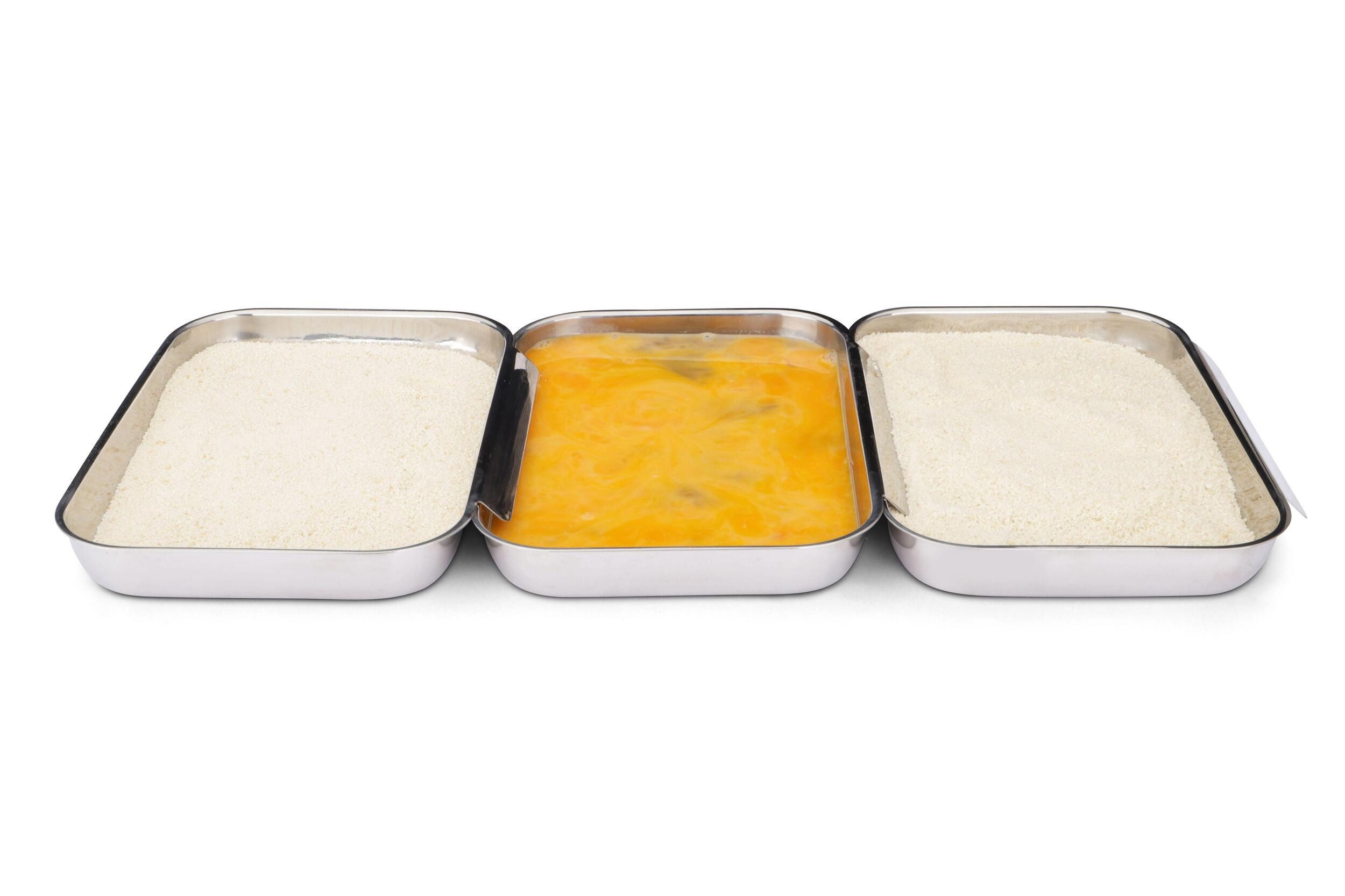 Weis Panierschale Panierset 11300, Edelstahl, (Set), Stapelbar und verbindbar, spülmaschinenfest