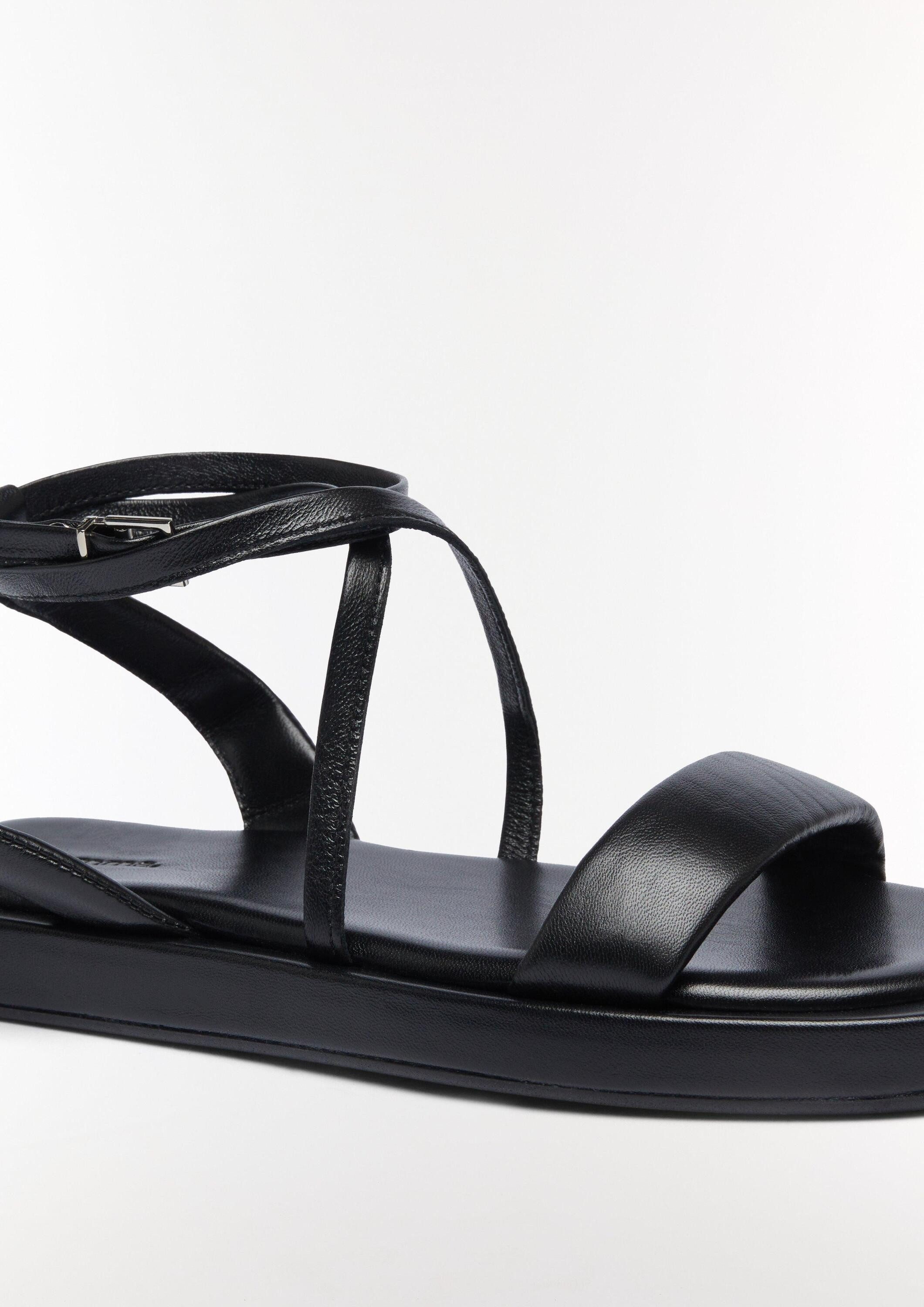 comma Sandalen Sandale Riemchensandalen aus Leder günstig online kaufen