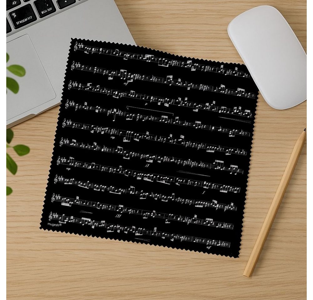 Thumbnail - mugesh Mikrofasertuch für Instrumente Notenlinien Mikrofasertuch (1x Mikrofasertuch 30 x 30 cm, für Musiker)