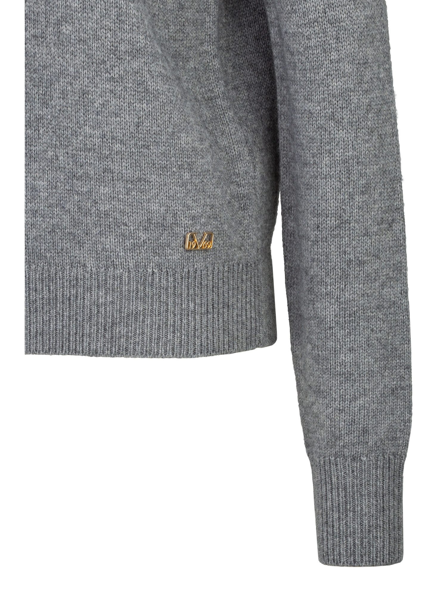 19V69 ITALIA Strickpullover Losa Damen Wollmix, Oversize mit V-Ausschnitt