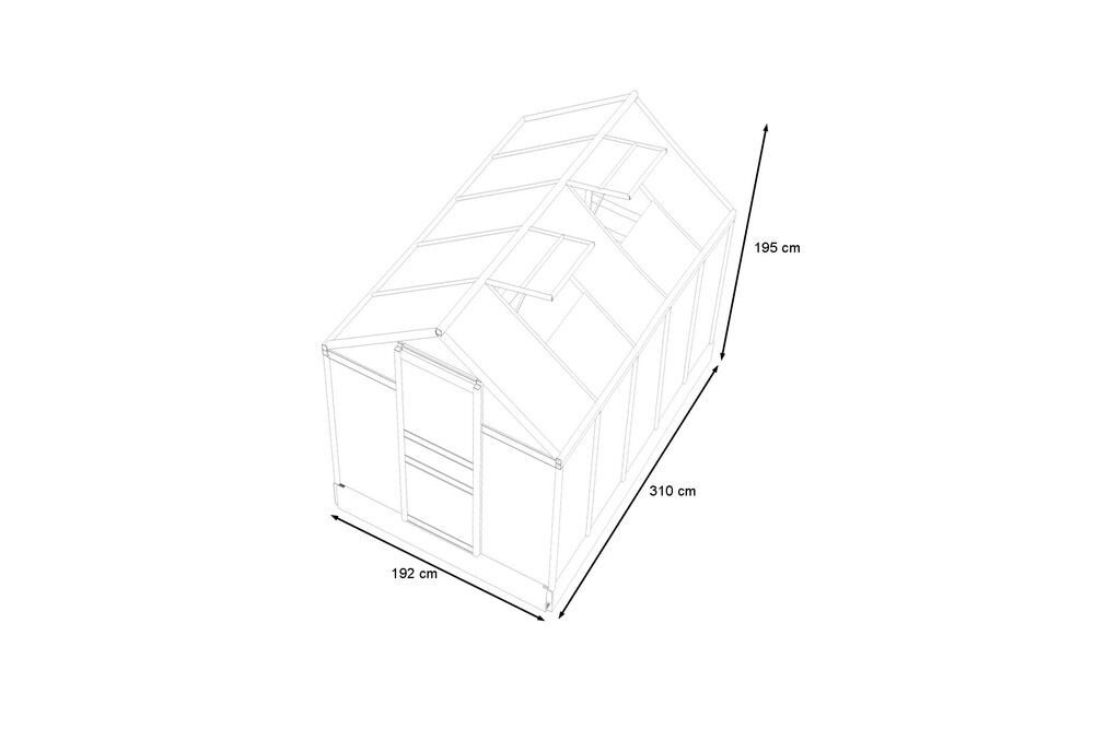 OUTFLEXX Gewächshaus silberfarben | Rab...