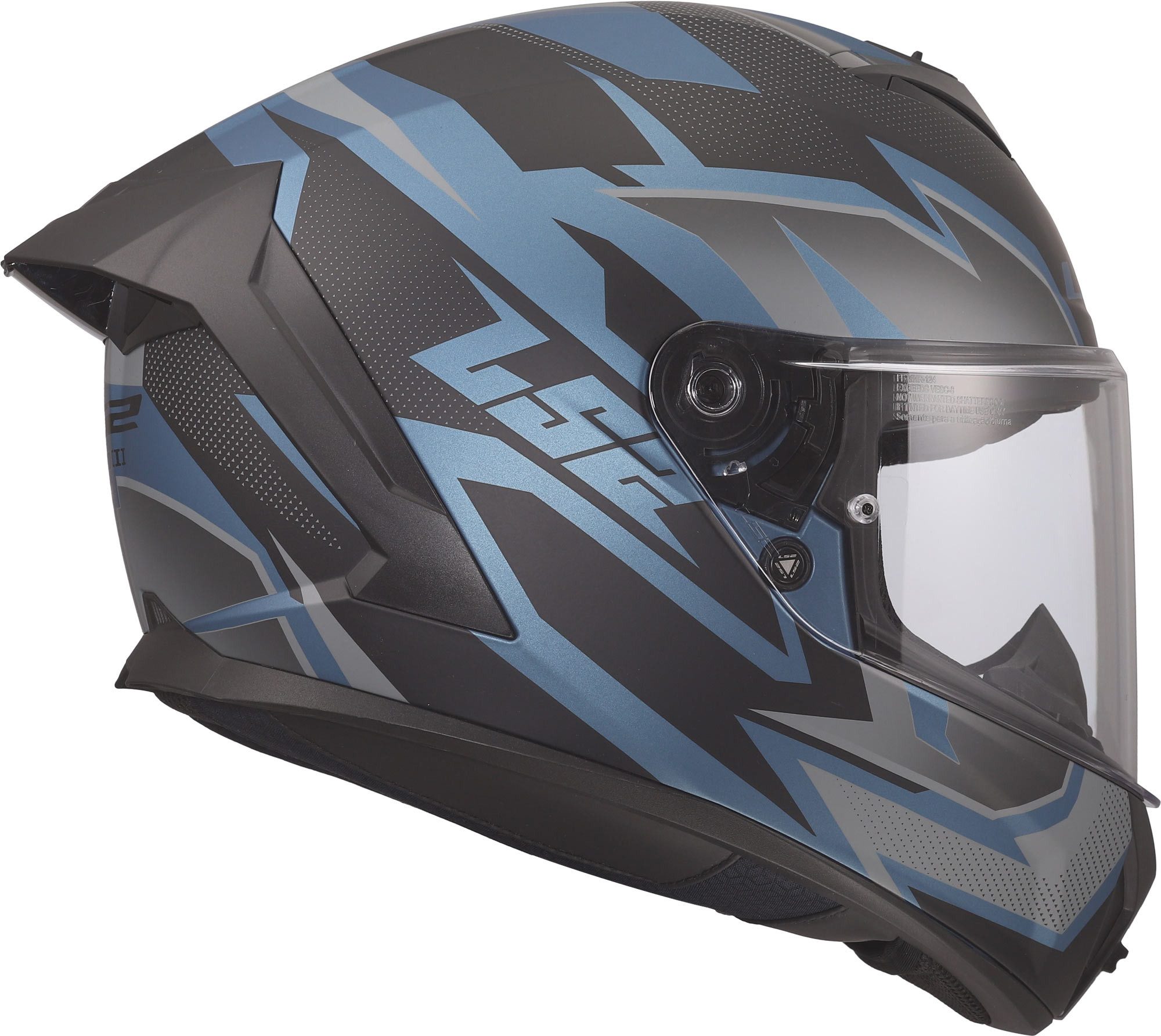 LS2 Motorradhelm FF820 Rapid III Xtrem Helm, Atmungsaktiv, Pinlock, Ratschenverschluss, Waschbar, ECE 22.06