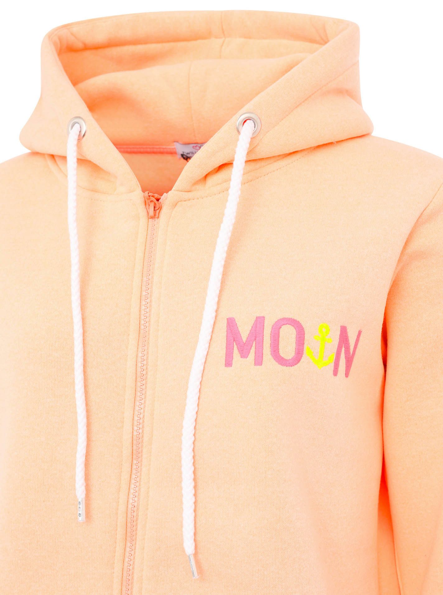 Zwillingsherz Kapuzensweatjacke Hoodiejacke Moin" Mit Kapuze