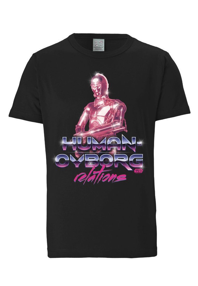 C-3PO - coolem Human mit Wars-Print Star Star - LOGOSHIRT T-Shirt Wars Cyborg