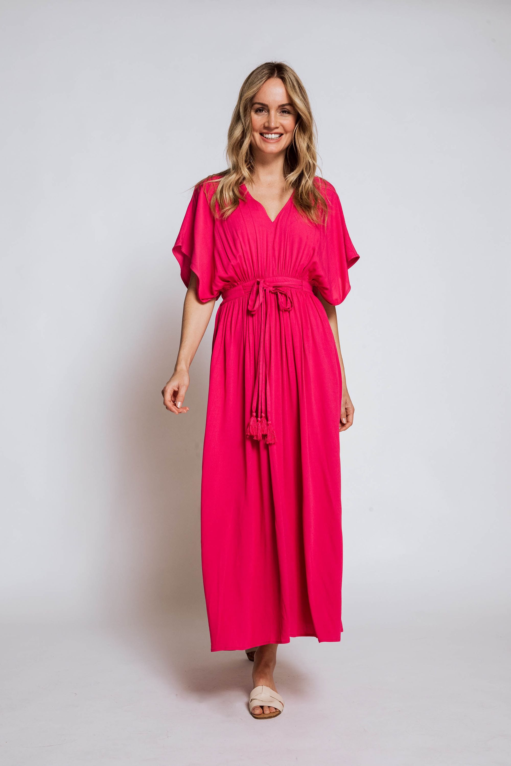 Zhrill Shirtkleid Maxi Sommerkleid ZHVASSE Rosa günstig online kaufen
