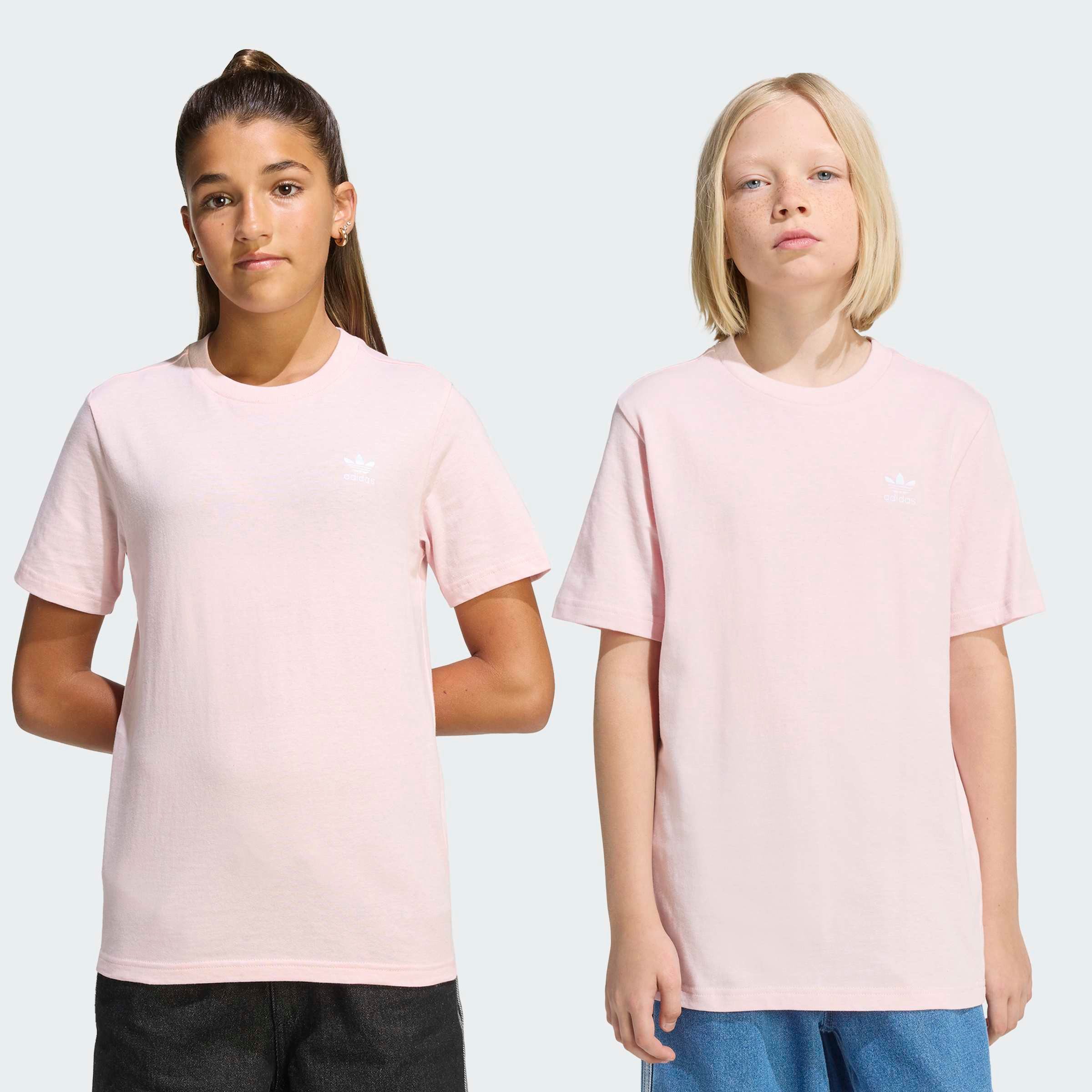 adidas Originals T-Shirt für Kinder und Teens, mit gerippten Details, mit Rundhalsausschnitt