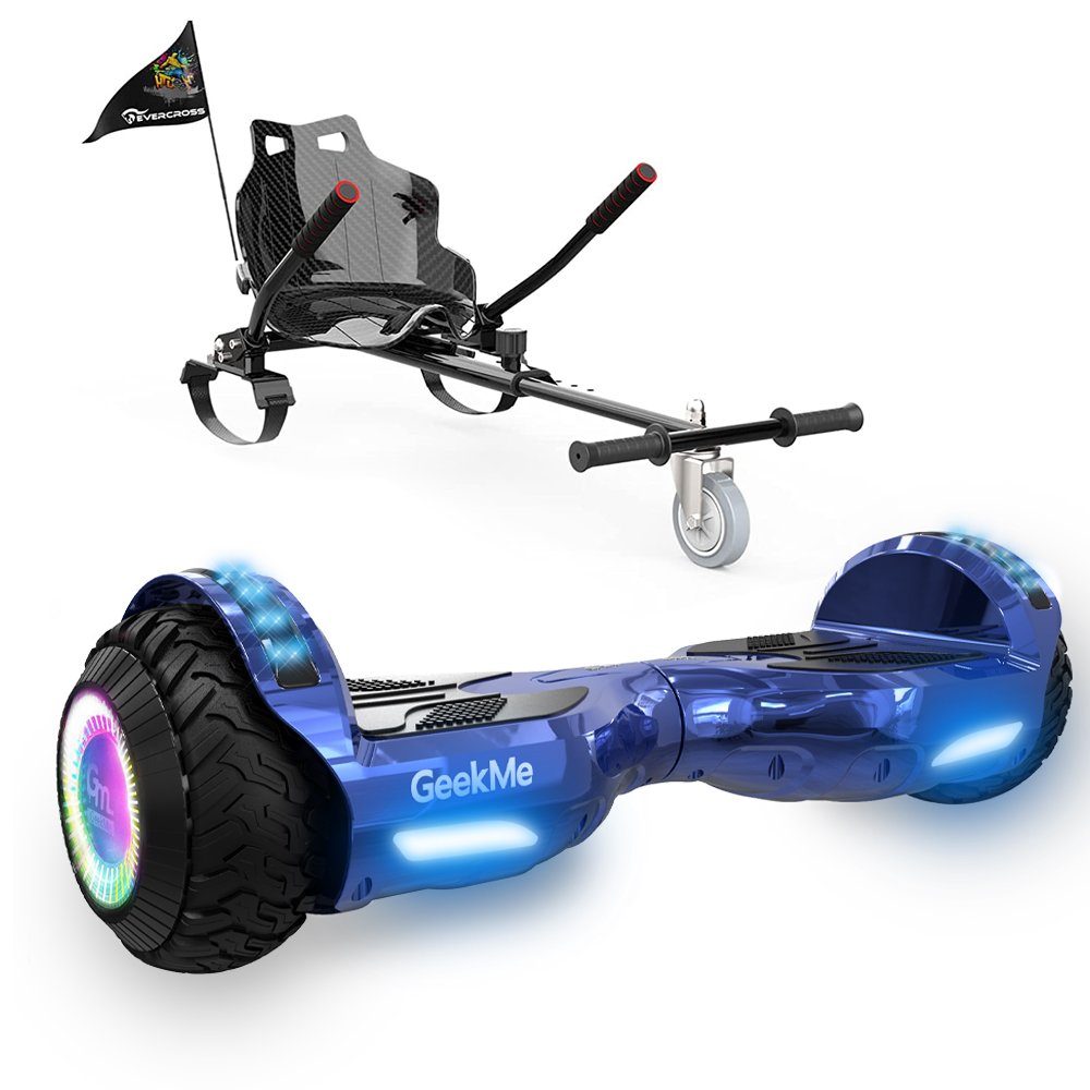 CITYSPORTS Balance Scooter Kart GEEKME Z5 series Hoverboard mit Hoverkart 300W mit Bluetooth Player 12 00 km h 6.5 Hoverboard mit LED Leuchter max.Geschwindigkeit 13km h