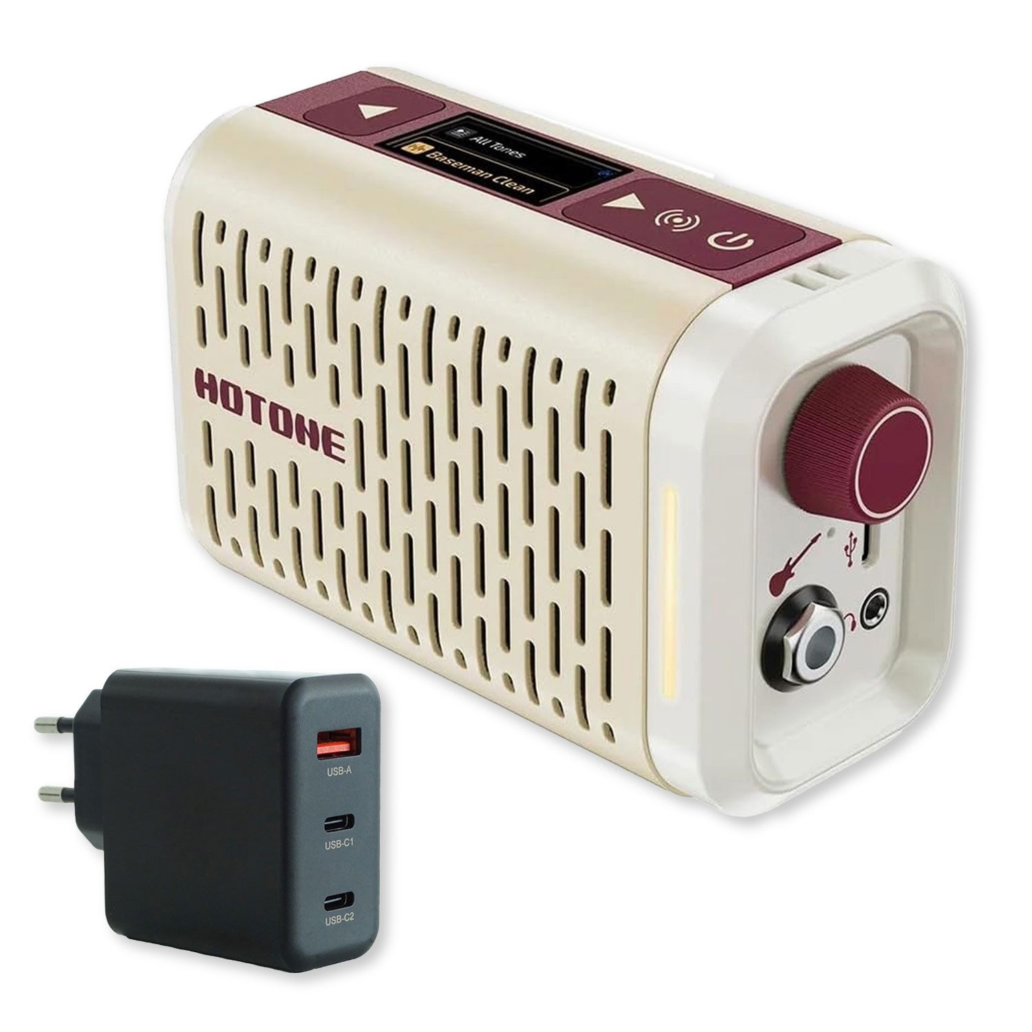 Hotone Hotone Gitarren-Verstärker AP-5WH Pulze Mini mit Ladegerät Усилители (Anzahl Kanäle: 1, 5 W, Vorteils-Set mit Ladegerät)