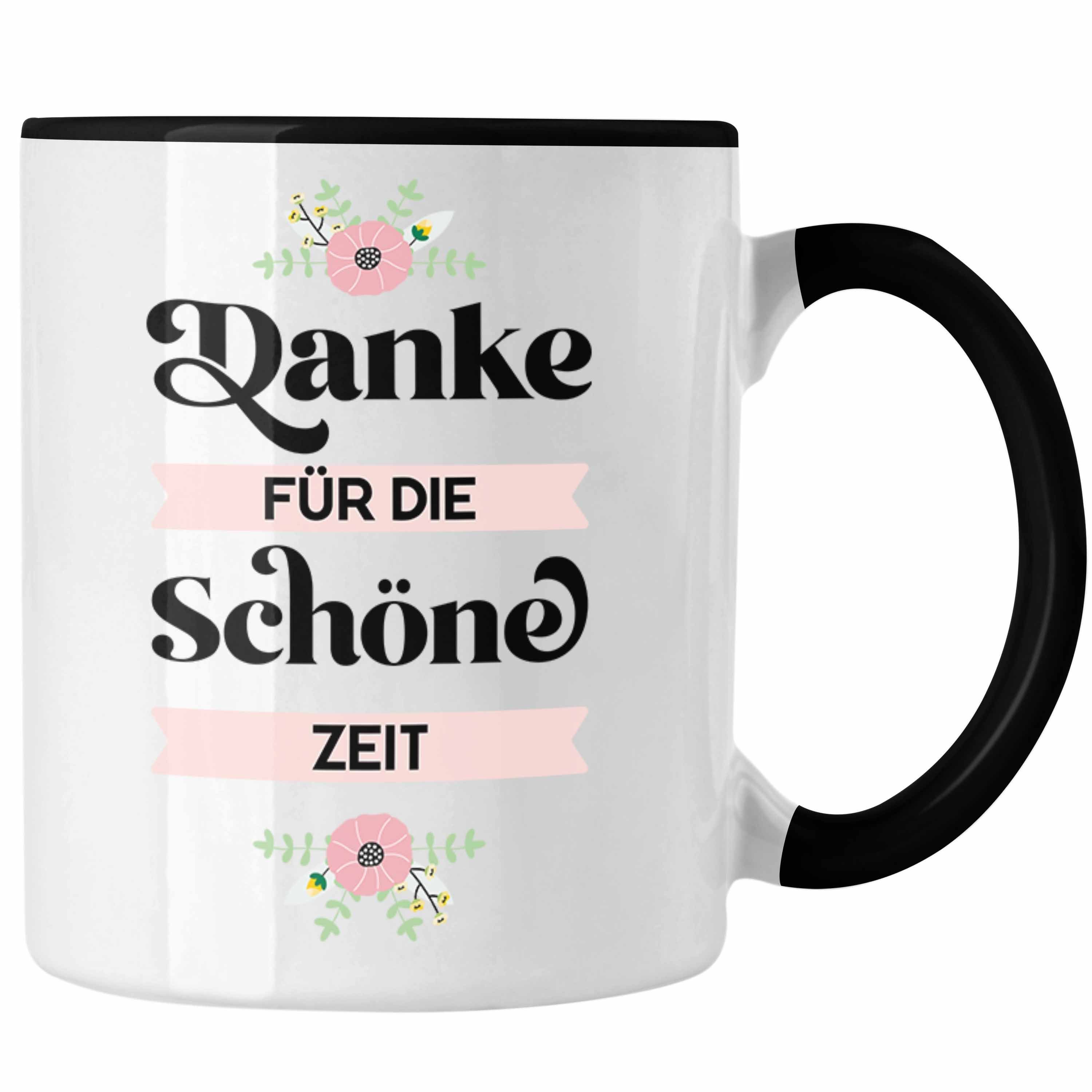 Trendation Tasse Tasse für Geschenk Abschied Zeit Schöne Kollegin Abschiedsgeschenk Die - Schwarz Trendation Danke Freundin Kollege Lehrerin