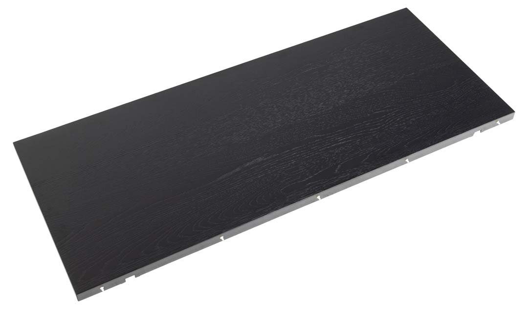 ebuy24 Esstisch ALine Zusatzplatten Satz von 2 Stk. schwarz.