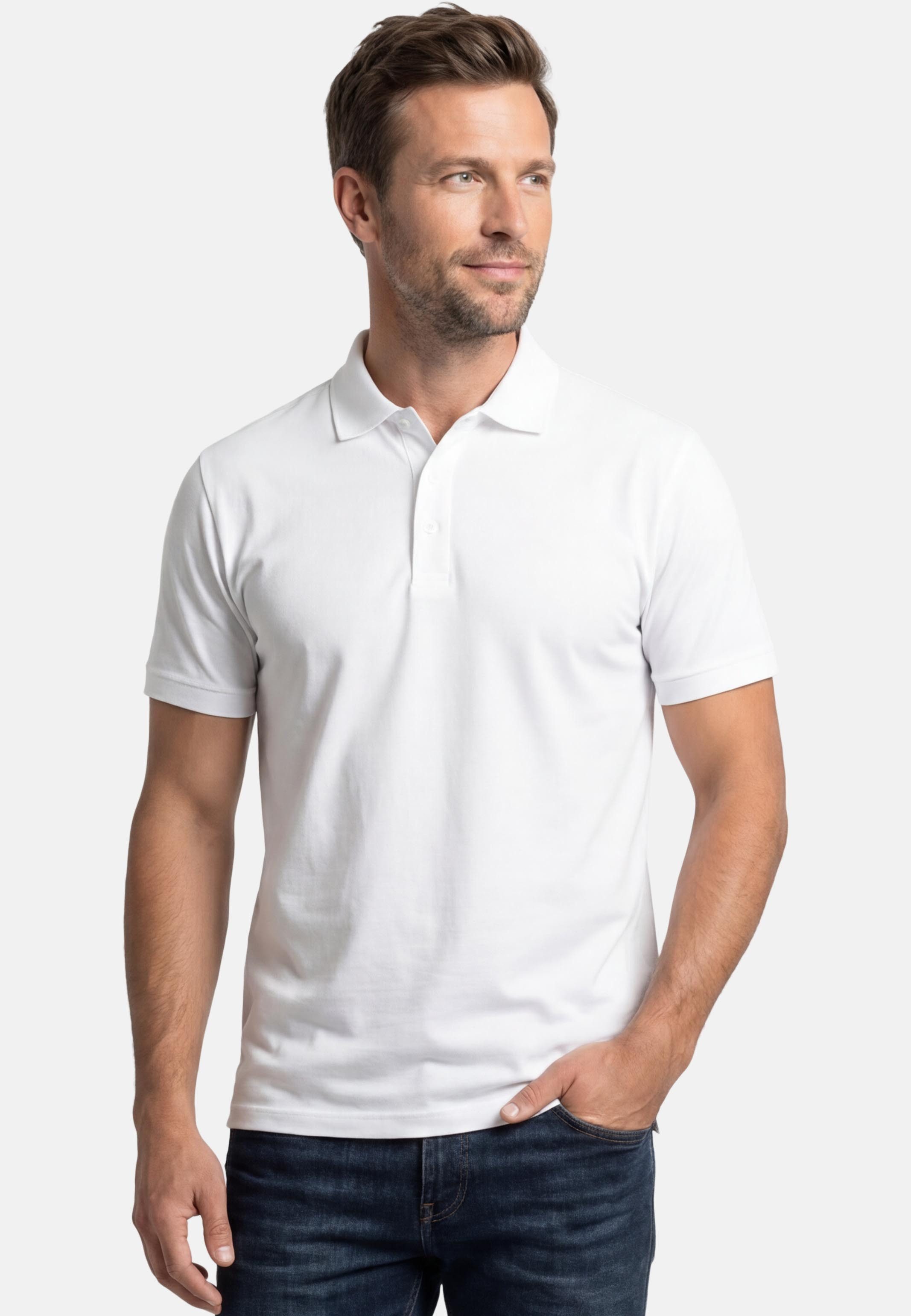 RAGMAN Poloshirt Basic (1-tlg) Poloshirt - Baumwolle - Atmungsaktiv - Klassischer Look