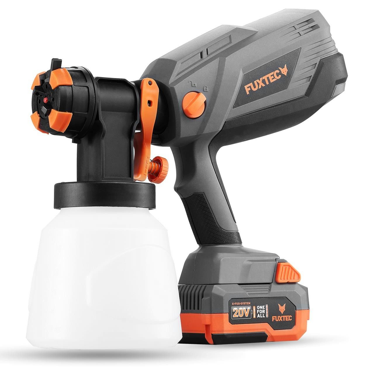 FUXTEC Farbsprühpistole FX-E1CSP20-SET