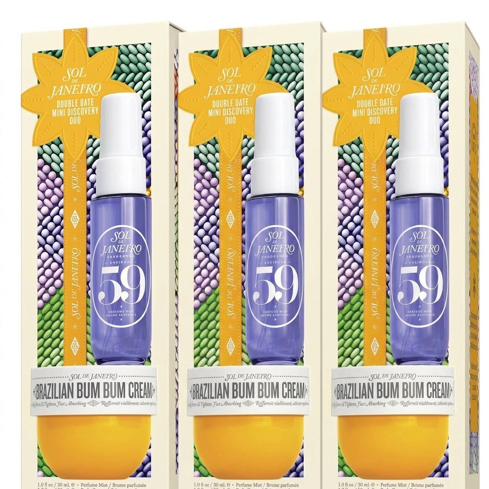 Sol de Janeiro Pflege-Geschenkset Sol de Janeiro Double Date Geschenkset 3er Set, 2-tlg., Vorteilspack mit drei identischen Geschenksets für Vorrat oder Sharing