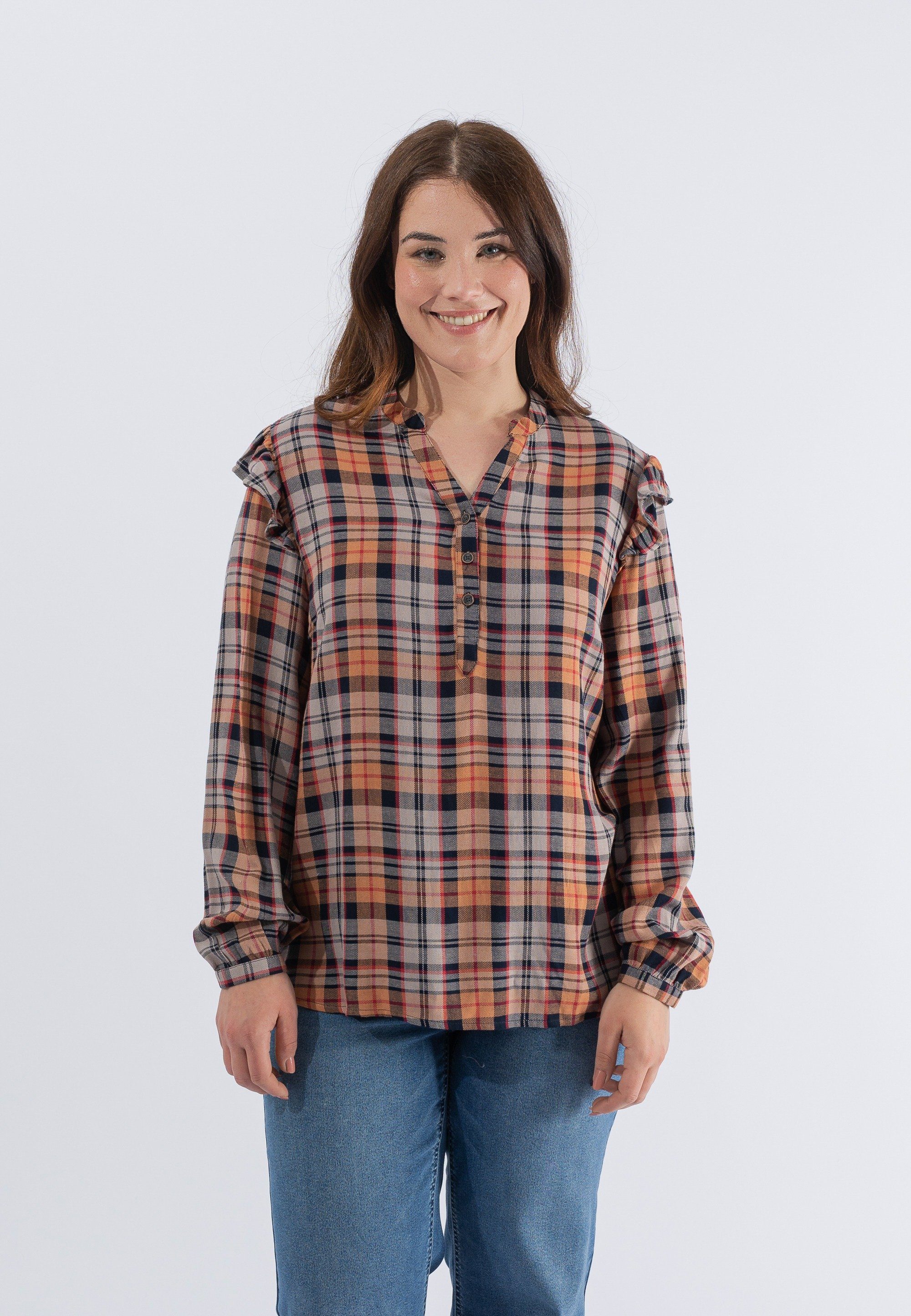 October Klassische Bluse mit tollem Karo-Muster