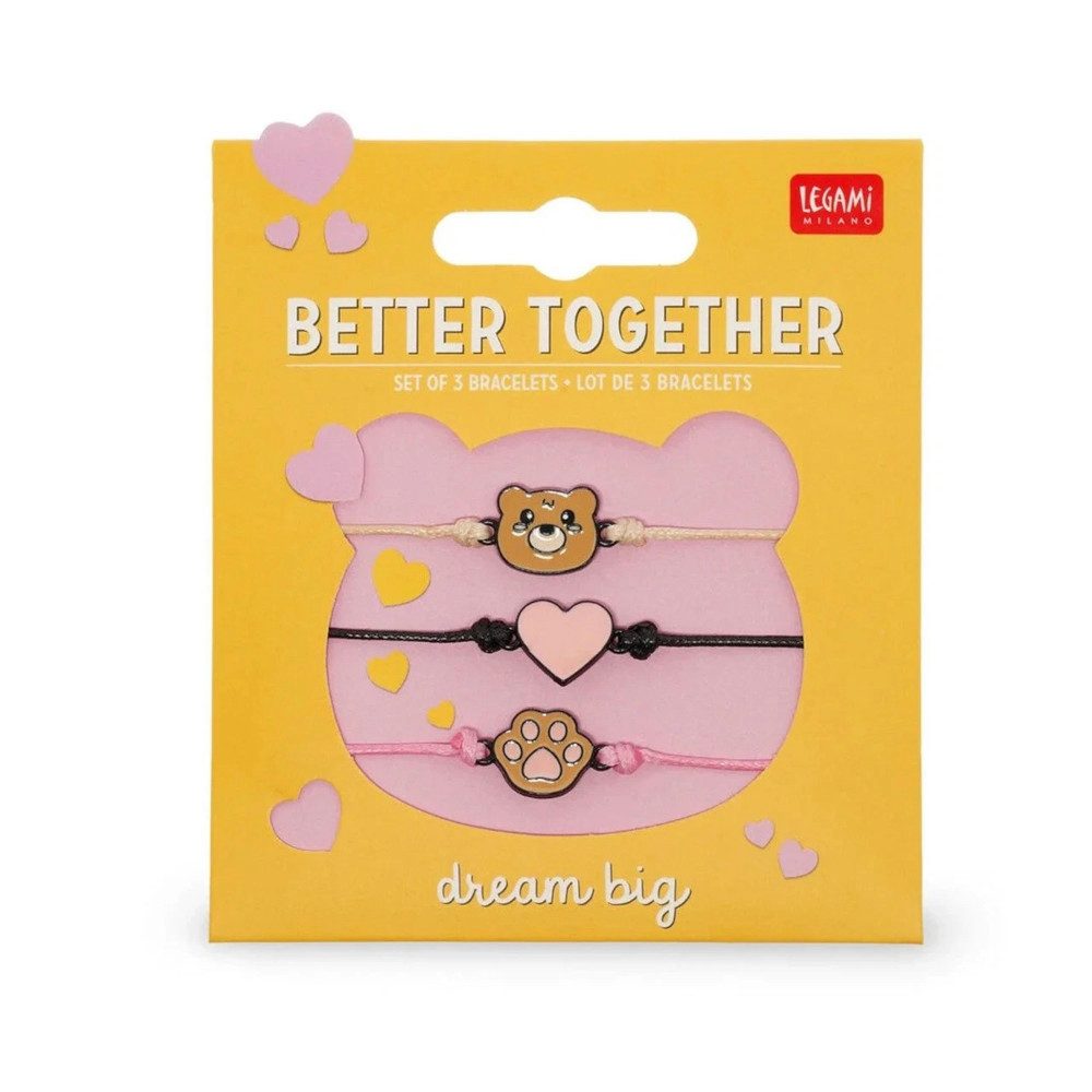Legami Armkette LEGAMI Armband-Set Teddy Bear – 3 verstellbare Armbänder