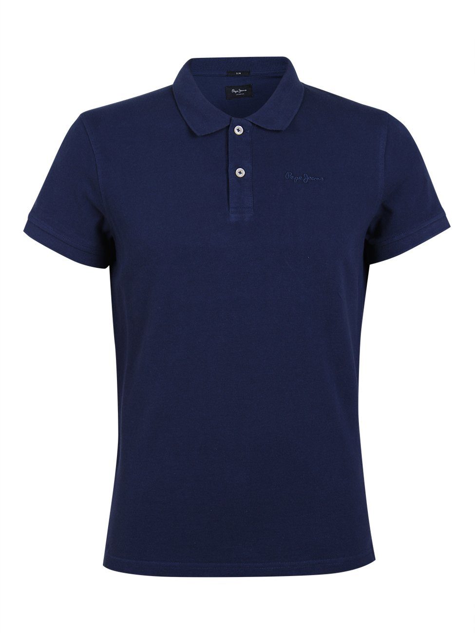 Pepe Navy 100% Vince (1-tlg) Baumwolle Jeans (595) Poloshirt mit