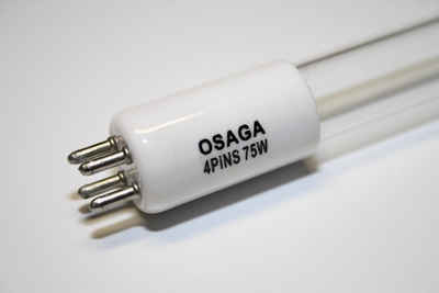 Osaga UVC-Leuchtmittel UVC Osaga Ersatzleuchtmittel 75 Watt T5 weißer Sockel 85 cm 4 Kontakte