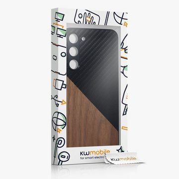 kwmobile Handyhülle Hülle für Samsung Galaxy S23 Plus, Holz Handy Schutzcase - Handy Case Schutzhülle - Smartphone Cover