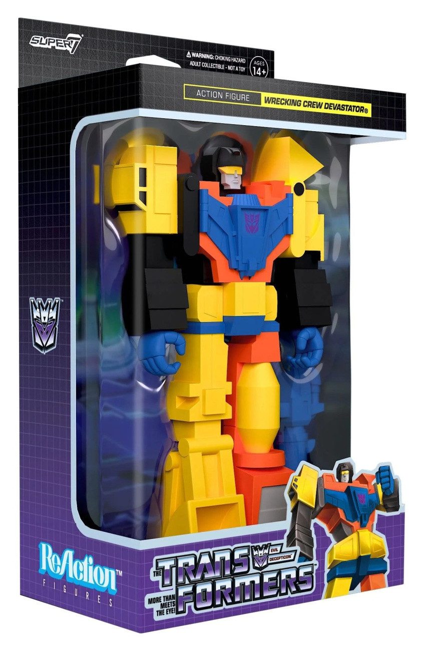 Super7 Actionfigur Transformers ReAction Actionfigur Devastator 10 cm