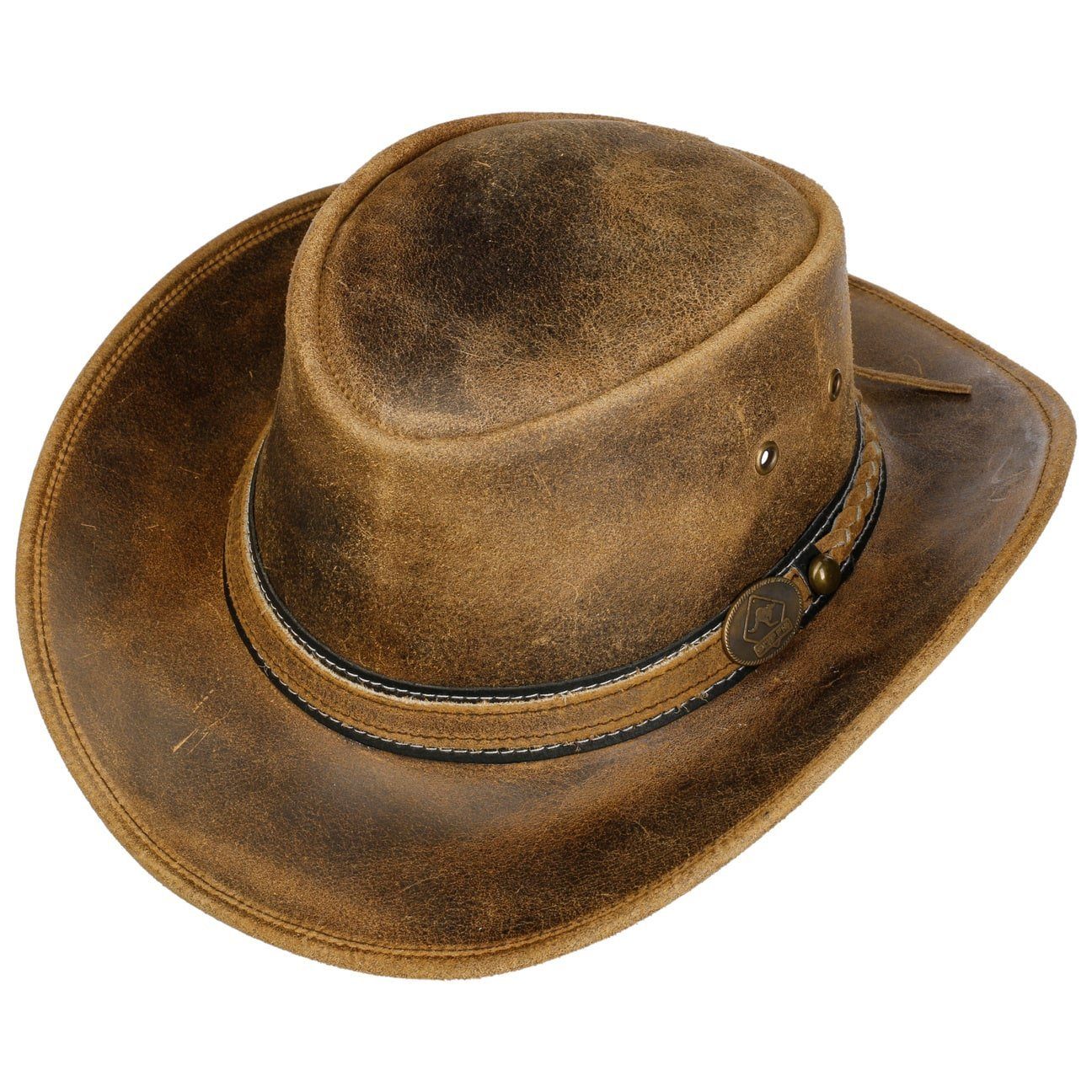 Scippis Cowboyhut (1-St) Cowboyhut mit Lederband günstig online kaufen