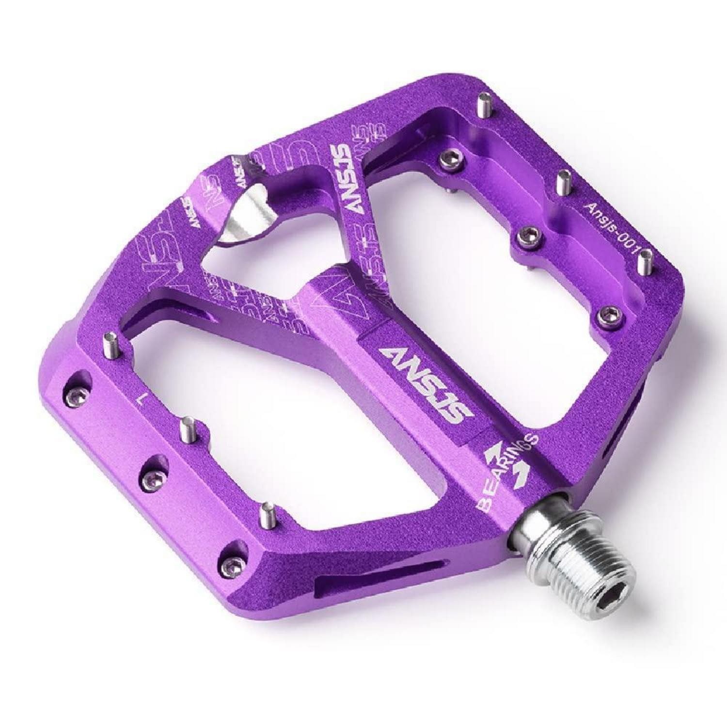 LuxusKollektion Plattformpedale Rennrad Pedale Aluminium Violett