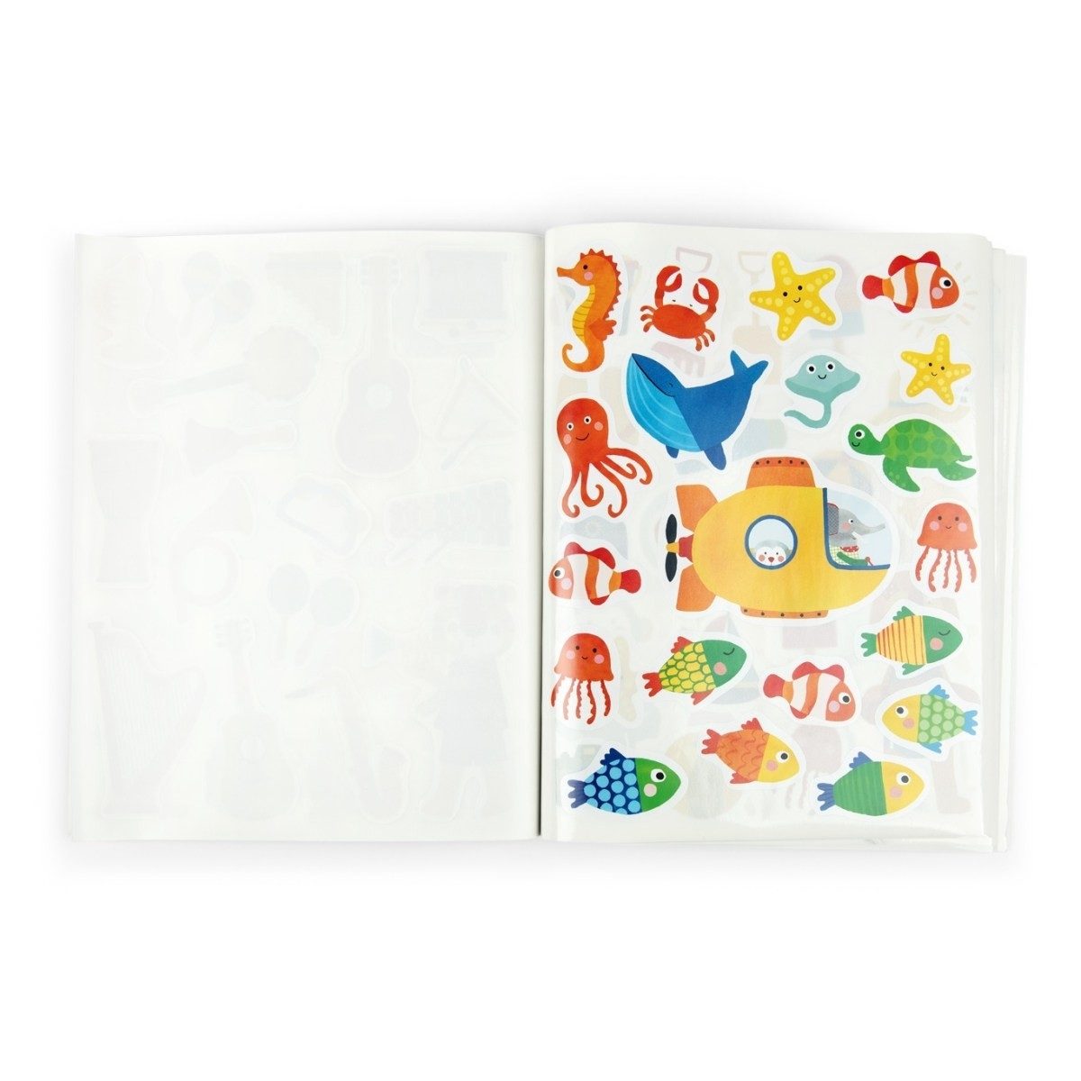 Moulin Roty Kreativset Popipop Stickerheft (300 Stk) Handarbeitsset für kreative Kinder, Handarbeitsset