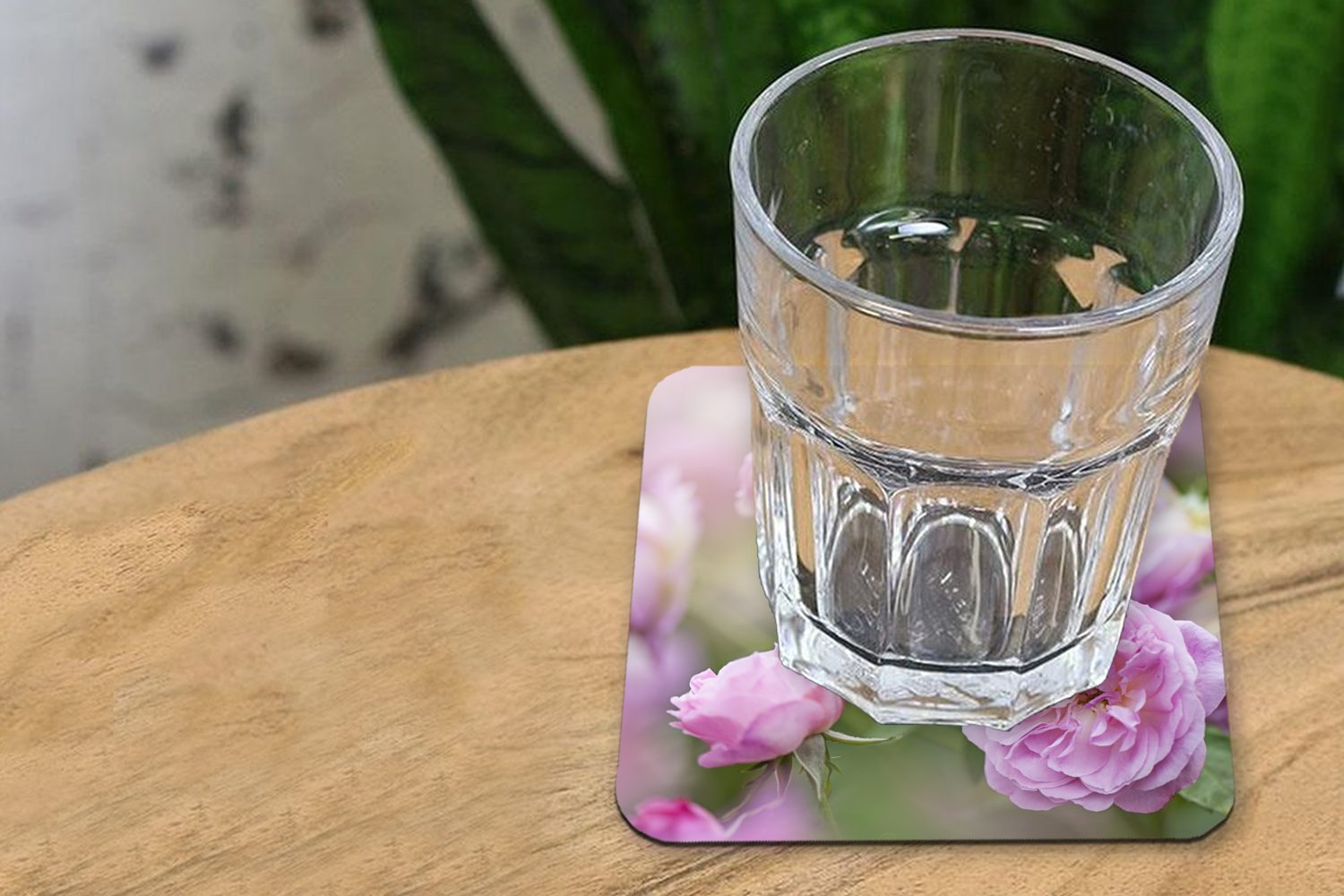 MuchoWow Glasuntersetzer Tischuntersetzer, Untersetzer, 6-tlg., für Glasuntersetzer, wachsen Natur, der Tasse Korkuntersetzer, Zubehör Gläser, rosa von in Rosen Pflanzen