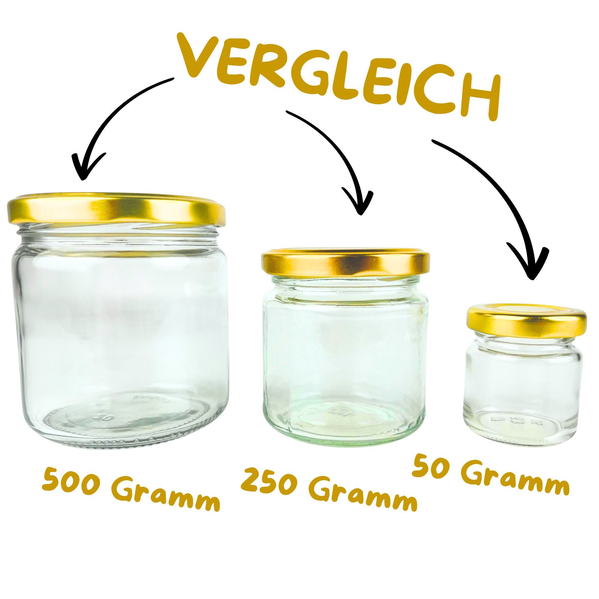 BIENEN SCHMIDT Honigglas 48 Stück Mini Gläser 50g / 53ml Twist off Gläser Rundgläser, (48-tlg., 48 Stk), Einweckgläser Einmachgläser Portionsgläser Marmeladengl – Bild 4 von 4