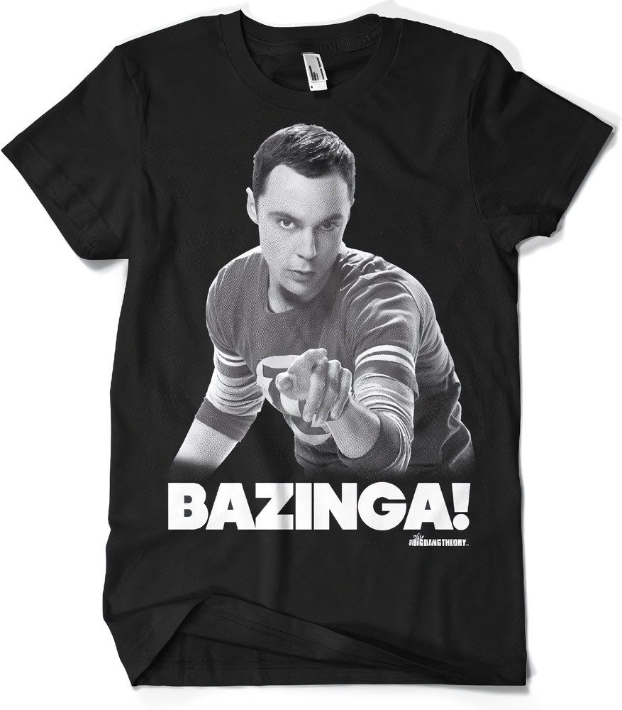 The Big Bang Theory T-Shirt Sheldon Says Bazinga Big Tall T-Shirt