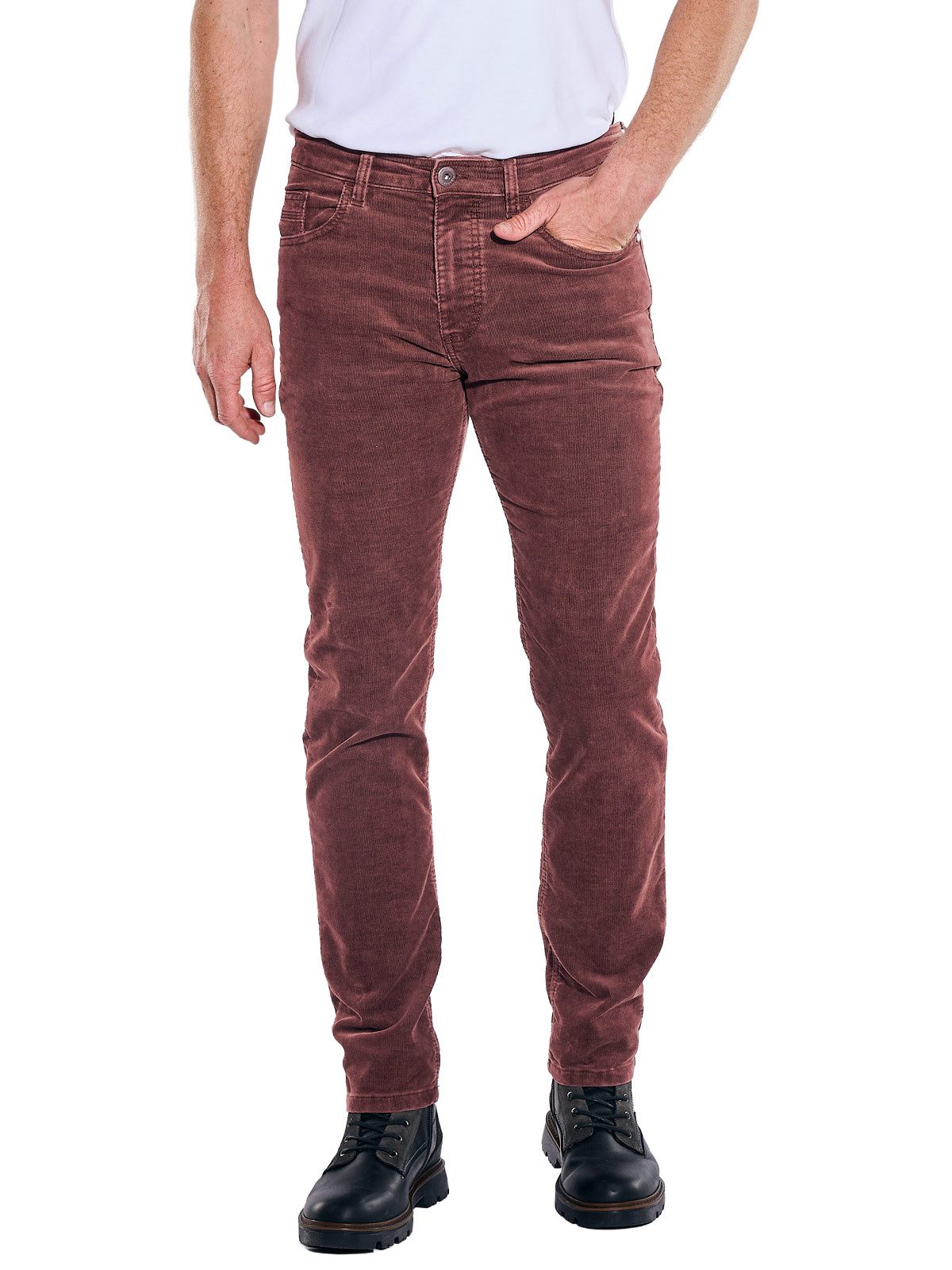 Engbers 5-Pocket-Hose Herren Cordhose aus französischer Ware, Bordeaux