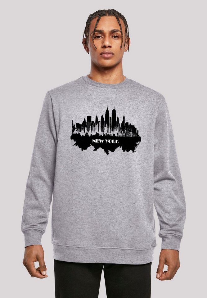 F4NT4STIC Kapuzenpullover Cities Collection - New York skyline Print, Basic  Crewneck, entspannter Look, Regular Fit