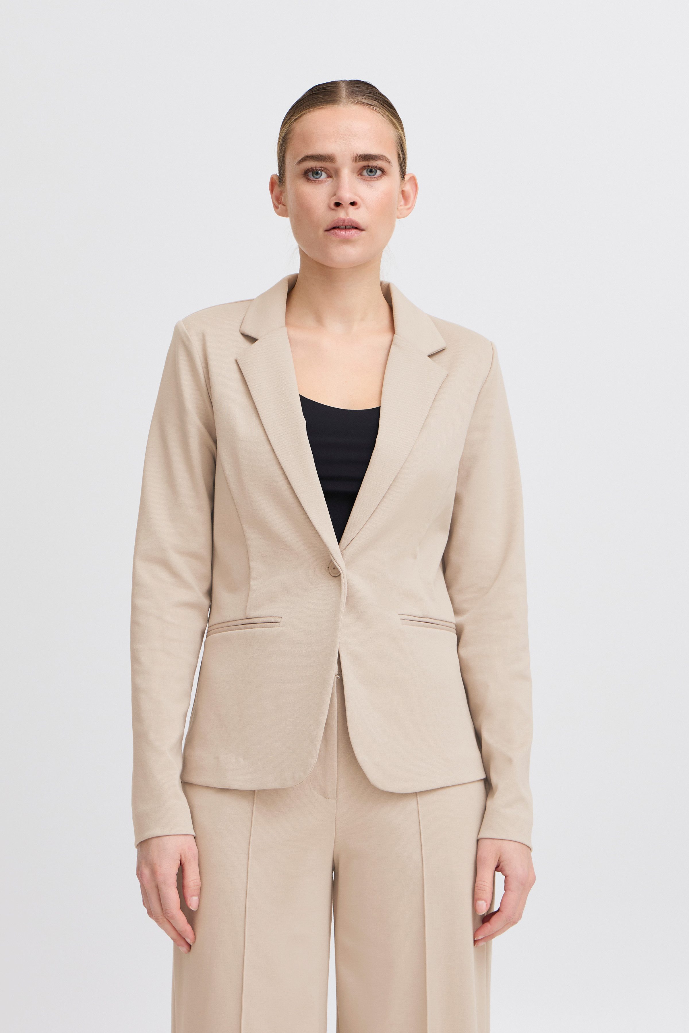 ICHI Kurzblazer IHKATE BL Materialmix, Regular fit