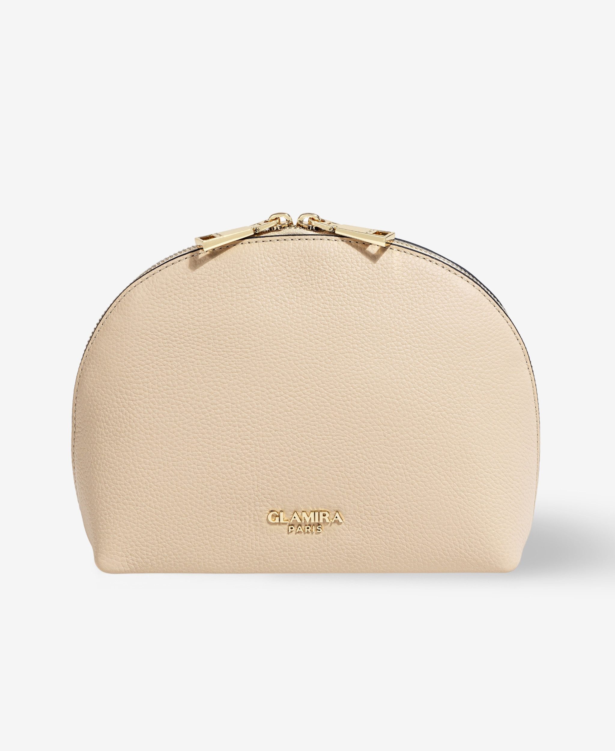 GLAMIRA Handtasche PetiteGlam Beige Clutch (1-tlg), echt Leder
