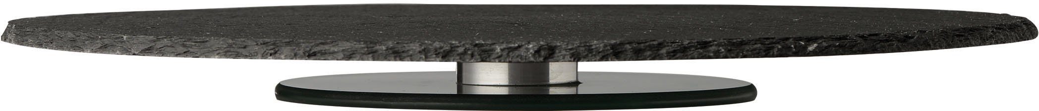 APS Servierplatte Tortenplatte, Schiefer, (1-tlg), tolles Design, Ø 32 cm