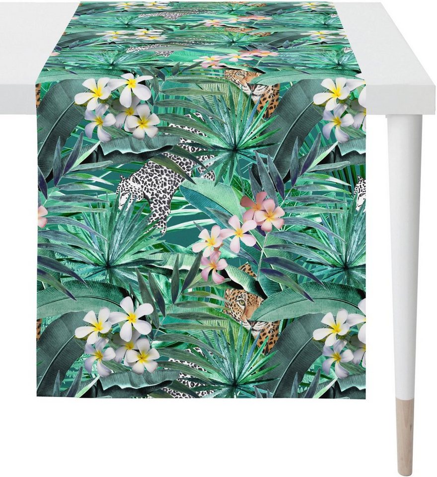 APELT Tischläufer 6852 SUMMERTIME, Sommerdeko, Sommer (1-tlg), mit  tropischem Motiv, Digitaldruck